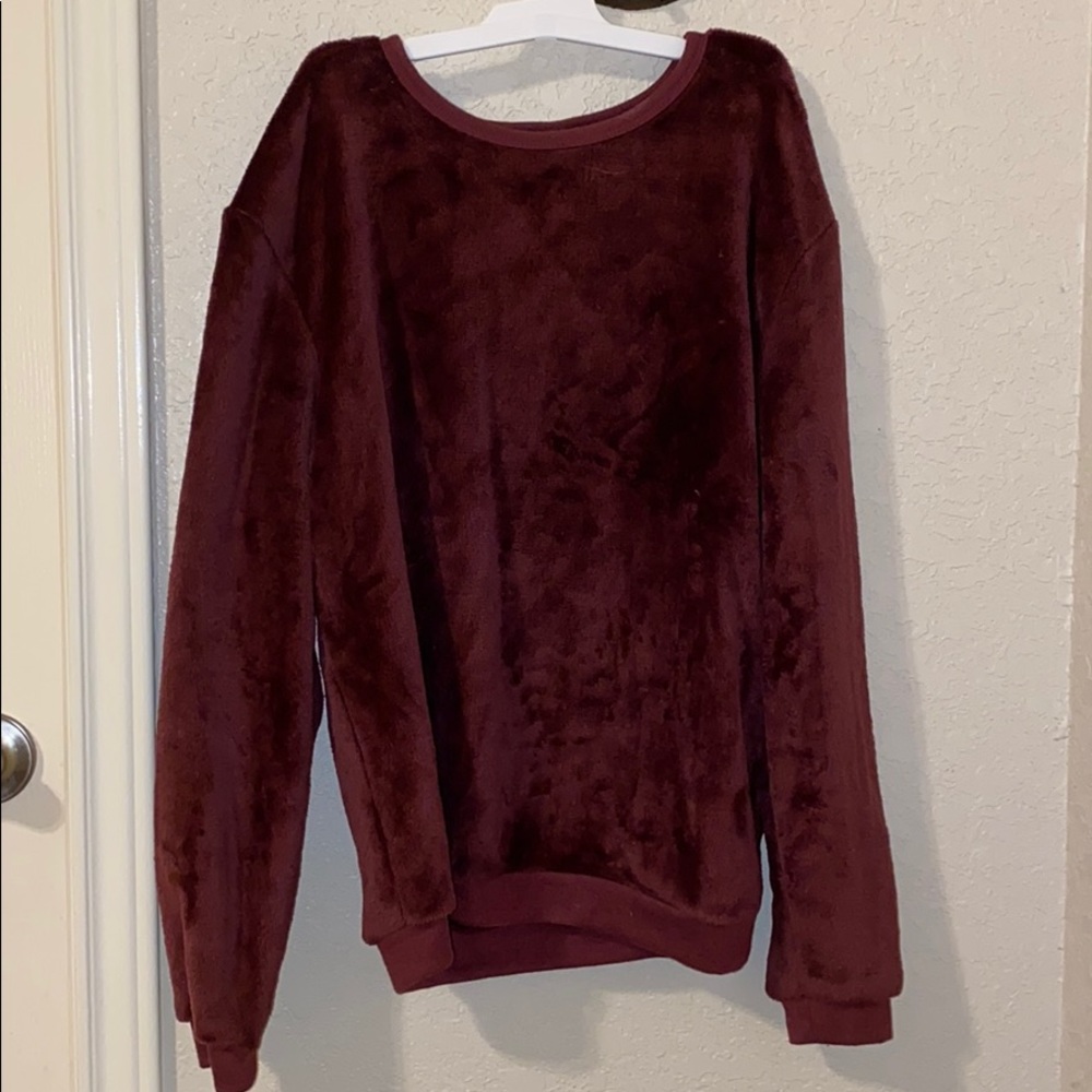Soft maroon sweater
